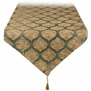 Tkany bieżnik turecki 175 cm Romby musztardowy